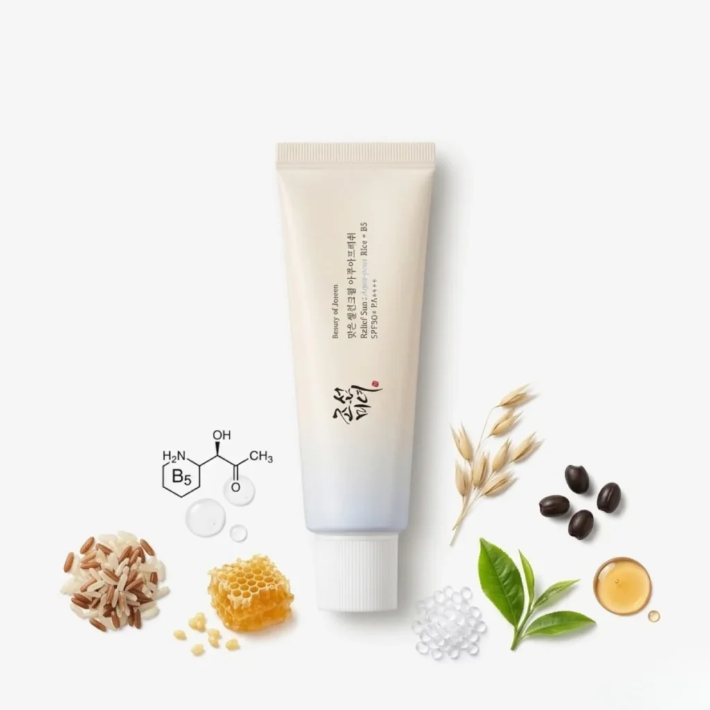 Beauty of Joseon Relief Sun Aqua-Fresh key skincare ingredients