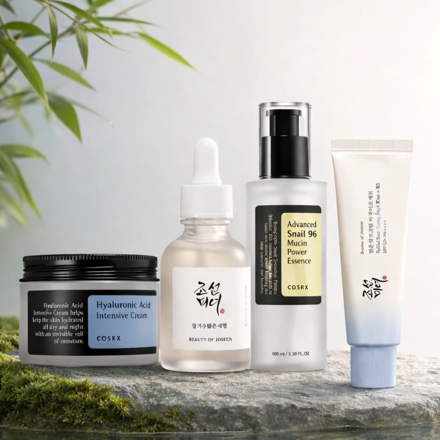 Apple of Youth Full Ritual 4-step Korean skincare set with COSRX and Beauty of Joseon products
